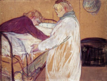 Картина "two women making the bed" художника "тулуз-лотрек анри де"
