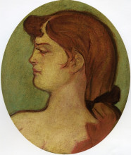 Картина "portrait of a woman of the house on the rue d amboise" художника "тулуз-лотрек анри де"