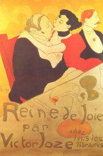 Репродукция картины "reine de joie" художника "тулуз-лотрек анри де"