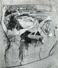 Репродукция картины "the ballet papa chrysanth me" художника "тулуз-лотрек анри де"