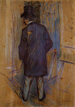 Репродукция картины "monsieur louis pascal from the rear" художника "тулуз-лотрек анри де"
