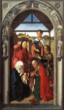 Копия картины "the middle panel of the pearl of brabant: adoration of the magi" художника "баутс дирк"