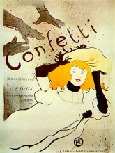 Копия картины "confetti" художника "тулуз-лотрек анри де"