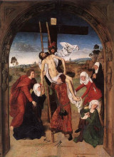 Репродукция картины "passion altarpiece (central panel)" художника "баутс дирк"