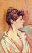 Картина "portrait of marcelle" художника "тулуз-лотрек анри де"