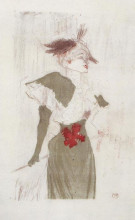 Картина "mademoiselle marcelle lender, standing" художника "тулуз-лотрек анри де"