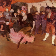 Копия картины "marcelle lender dancing in the bolero in chilperic" художника "тулуз-лотрек анри де"