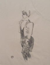 Копия картины "mary hamilton" художника "тулуз-лотрек анри де"