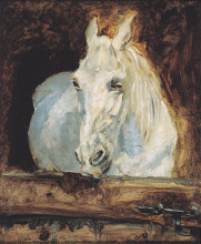 Копия картины "white horse &quot;gazelle&quot;" художника "тулуз-лотрек анри де"