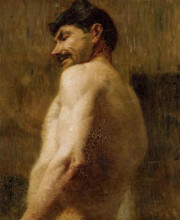 Картина "bust of a nude man" художника "тулуз-лотрек анри де"