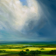 Картина "поле зеленое art" художника "современные картины "