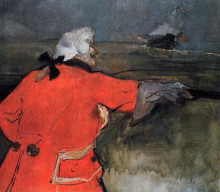 Копия картины "admiral viaud" художника "тулуз-лотрек анри де"