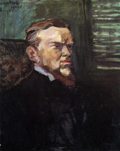 Репродукция картины "portrait of octave raquin" художника "тулуз-лотрек анри де"