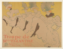 Копия картины "miss eglantine troupe" художника "тулуз-лотрек анри де"