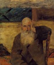 Копия картины "old man at celeyran" художника "тулуз-лотрек анри де"