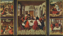 Копия картины "winged altar in st. peter in leuven" художника "баутс дирк"
