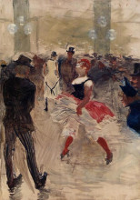 Копия картины "a l elysee montmartre" художника "тулуз-лотрек анри де"