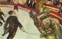 Репродукция картины "at the circus fernando, the rider" художника "тулуз-лотрек анри де"