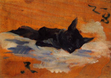 Копия картины "little dog" художника "тулуз-лотрек анри де"
