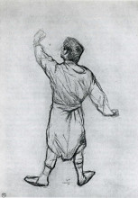 Копия картины "man in a shirt, from behind" художника "тулуз-лотрек анри де"