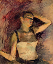 Копия картины "study of a dancer" художника "тулуз-лотрек анри де"