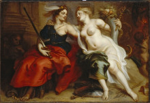 Репродукция картины "allegory of justice and peace" художника "тульден теодор ван"
