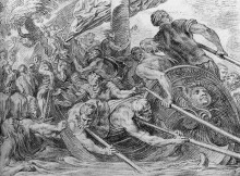 Копия картины "odysseus lands at beach of hades" художника "тульден теодор ван"