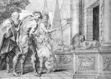 Картина "odysseus recognised by his dog" художника "тульден теодор ван"