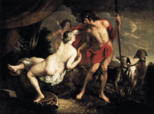 Копия картины "venus and adonis" художника "тульден теодор ван"