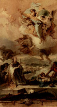 Репродукция картины "saint thecla liberating the city of este from the plague" художника "тьеполо джованни баттиста"