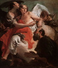 Копия картины "abraham and the three angels" художника "тьеполо джованни баттиста"