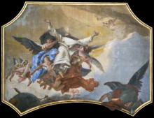 Репродукция картины "the glory of st dominic" художника "тьеполо джованни баттиста"