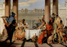 Репродукция картины "the banquet of cleopatra" художника "тьеполо джованни баттиста"