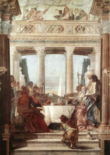 Репродукция картины "the banquet of cleopatra" художника "тьеполо джованни баттиста"