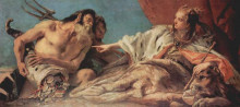 Репродукция картины "neptune offering gifts to venice" художника "тьеполо джованни баттиста"