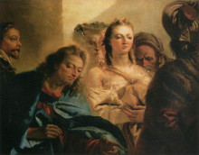 Копия картины "christ and the adulteress" художника "тьеполо джованни доменико"