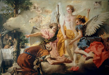 Репродукция картины "abraham and the three angels" художника "тьеполо джованни доменико"