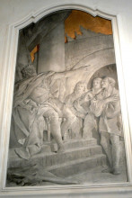 Репродукция картины "nebuchadnezar sending the three young men into the fiery furnace" художника "тьеполо джованни доменико"