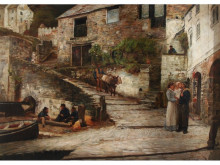 Копия картины "clovelly" художника "тэйлор эдвард"