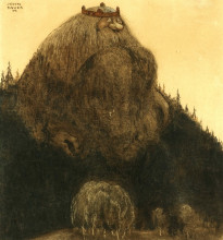 Репродукция картины "king of the hill" художника "бауэр йон"