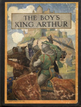 Репродукция картины "cover of the boy&#39;s king arthur" художника "уайет ньюэлл конверс"