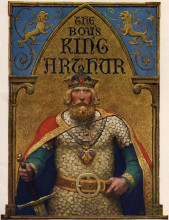 Картина "title page of the boy&#39;s king arthur" художника "уайет ньюэлл конверс"