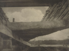 Репродукция картины "the skeleton of the ship, bath, maine" художника "уайт кларенс"
