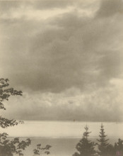 Репродукция картины "clouds, maine" художника "уайт кларенс"