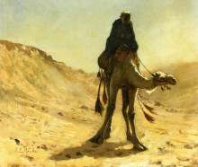 Копия картины "the camel rider" художника "уикс эдвин лорд"