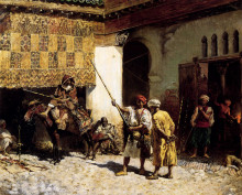 Репродукция картины "the arms merchant" художника "уикс эдвин лорд"