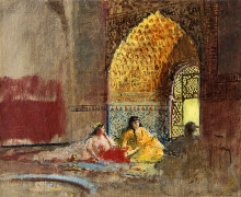 Репродукция картины "interior of la torre des infantas, the alhambra" художника "уикс эдвин лорд"