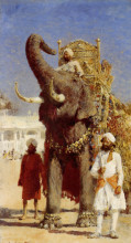 Картина "the rajahs elephant" художника "уикс эдвин лорд"