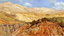 Копия картины "village in atlas mountains, morocco" художника "уикс эдвин лорд"