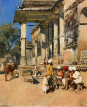 Картина "portico of a mosque, ahmedabad" художника "уикс эдвин лорд"